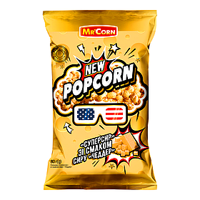 Попкорн Mr`Corn зі смаком сиру чеддер 80г