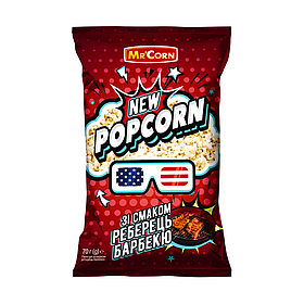 Попкорн Mr`Corn зі смаком реберець барбекю 70г