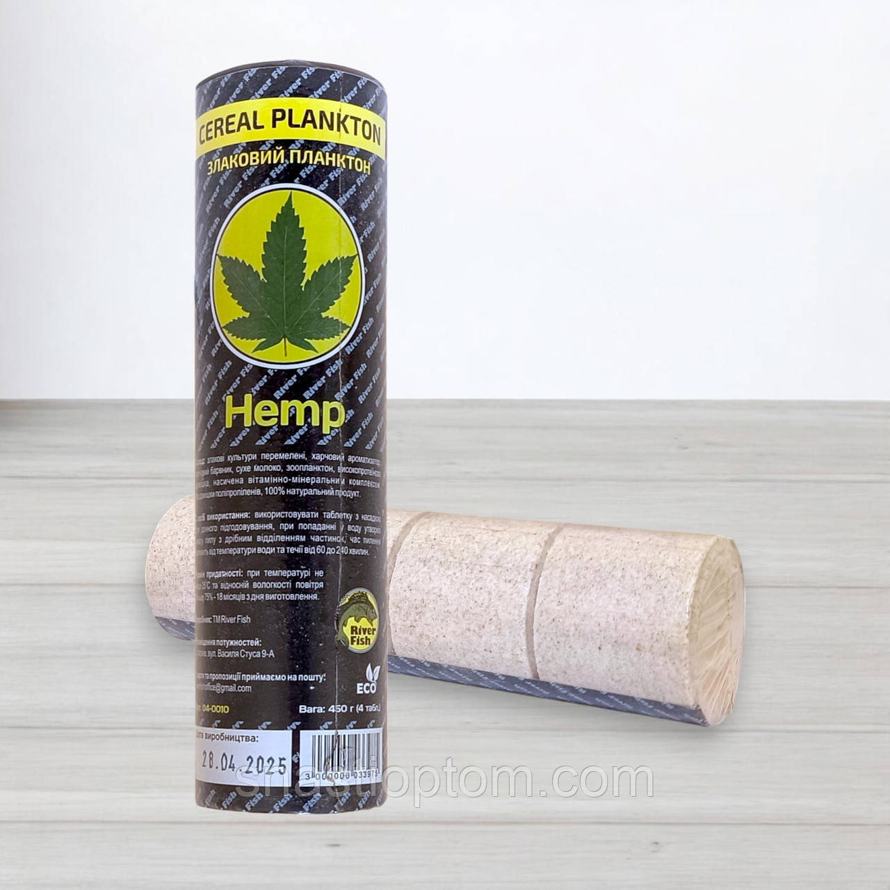 Технопланктон River Fish, 4шт/уп, 450г, Коноплі (Hemp)