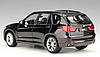 Масштабна модель автомобіля BMW X5 1:24 чорна колекційна модель з деталізацією салону та рухомими колесами, фото 6