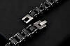Чоловічий браслет RESTEQ з нержавіючої сталі у вигляді мотоциклетного ланцюга 23 см — чорний браслет зі сталі 316L, фото 7