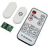 LED дімер 5-12V 3A сенсорний на кабель, пульт RF 12 кнопок, фото 3