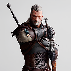 Фігурка Witcher 3, статуетка Геральт із Рівії, іграшка Geralt The Witcher Відьмак, 25 см, у коробці