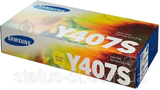Заправка картриджа Samsung CLT-Y407S yellow для принтера Samsung CLP-320, CLP-320n, CLP-325, CLP-325w, 3185
