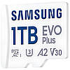 Карта пам'яті Samsung 1 TB microSDXC Class 10 UHS-I U3 V30 A2 EVO Plus + Адаптер, фото 6