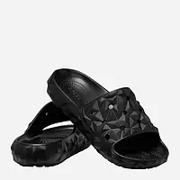 Crocs Classic Geometric шльопанці жіночі чорні крокс.