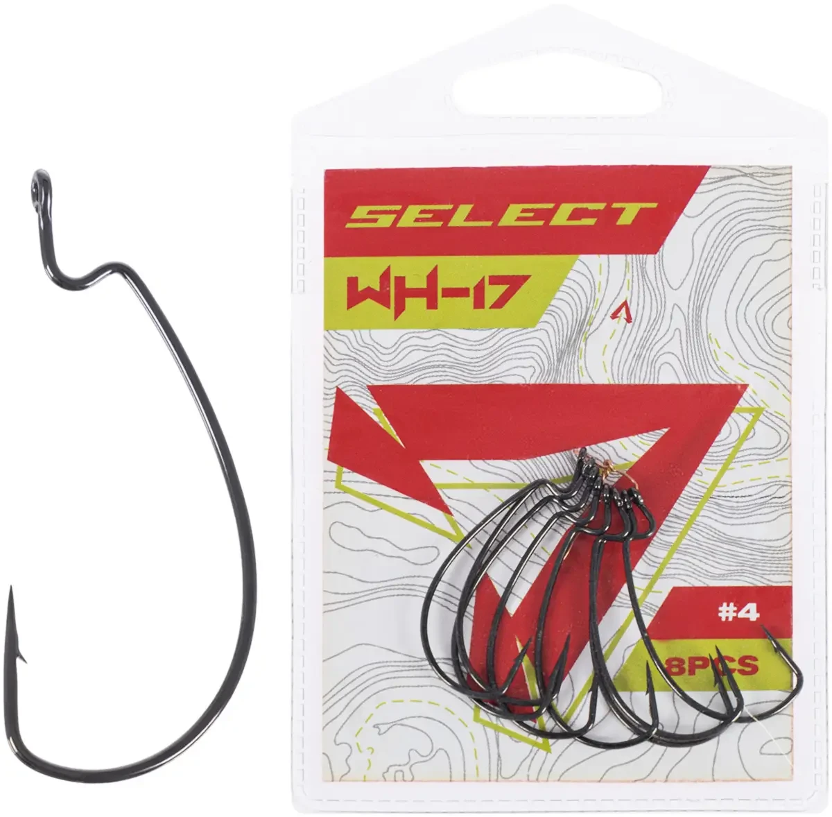 Крючок Select WH-17 #4 (8 шт/уп)