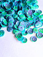 Пайєтки Блакитні 0.8см (10гр ) (+-500шт) для декору