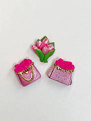 Набір прикрас для торта із шоколадної глазурі Модниця