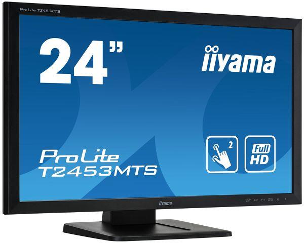 Монітор 23.6" liyama T2453MTS-B1 VA LED (1920x1080) HDMI,DVI,VGA,Audio,USB БВ