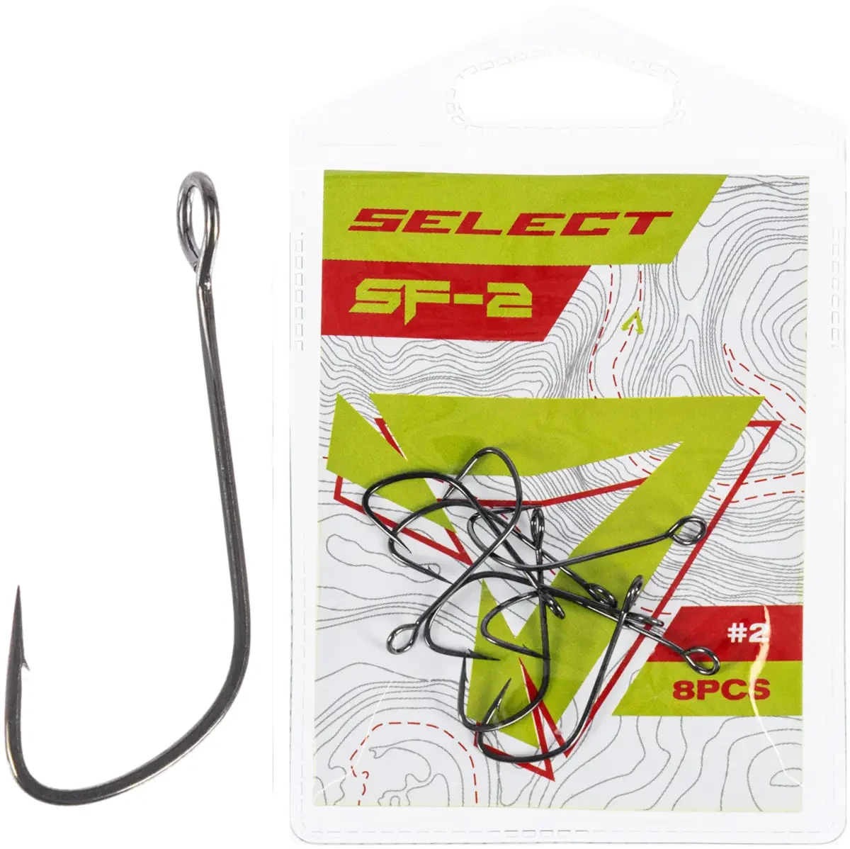 Крючок Select SF-2 Sport Finesse #2 (8 шт/уп)