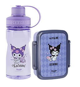 Пляшечка для води Kite Kuromi 500 мл + ланчбокс Kite 420 мл