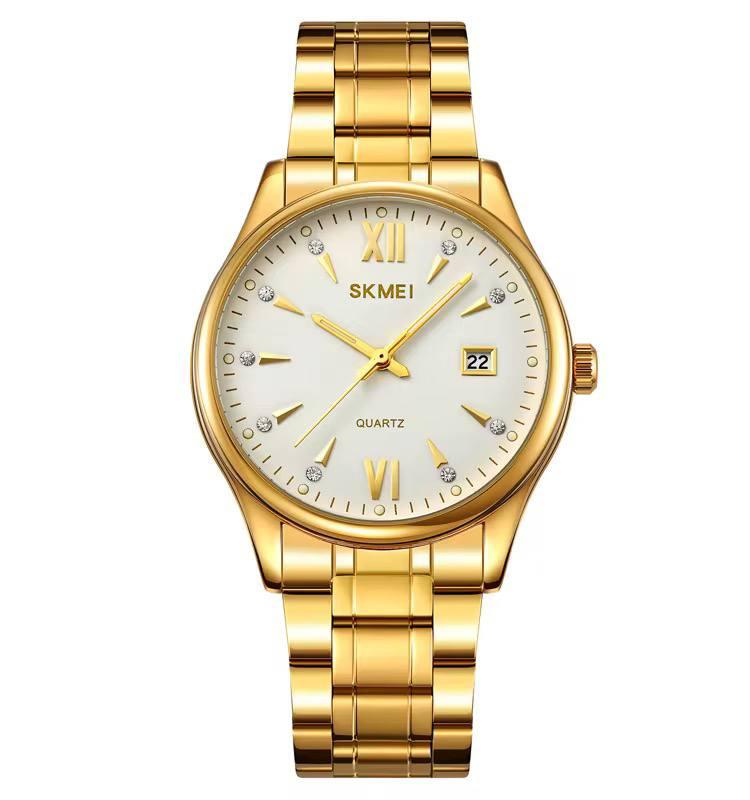 Класичний водонепроникний годинник SKMEI 2158 (Gold), фото 1