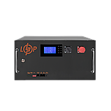 Акумулятор LP LiFePO4 51,2V - 280 Ah (14336Wh) (BMS SP 200A/100А) RM RS485/CAN LCD BL, фото 3