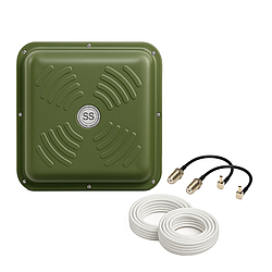 ТОП Антенний 4G MIMO комплект 3G/4G LTE антена Energy MIMO 2x15 dBi + кабель + перехідники