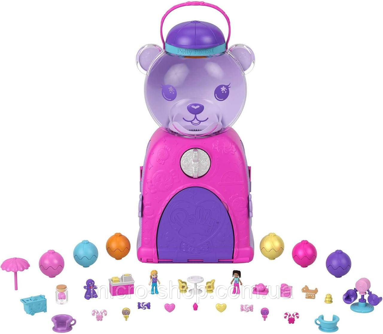 Ігровий набір Поллі Покет Кишеньковий Світ Ведмедик Гамбол Polly Pocket Gumball Bear