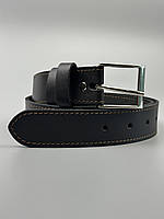 Шкіряний ремінь 4 см коричневий