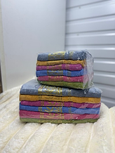 Рушник лицьовий матеріал махра розмір 50х90 мікс кольору в пакованні від 6 шт.