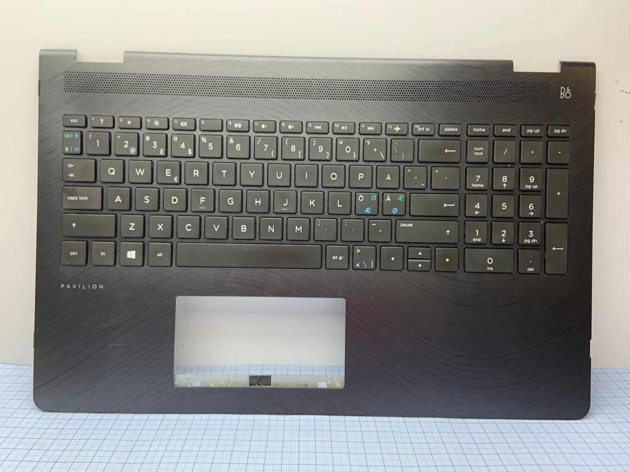 HP Pavilion x360 15-BR Корпус C (топкейс із клавіатурою, середня частина) (465.0BW0C.0001) 3,8В б/у, фото 1