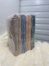 Рушник банний матеріал махра розмір 90-140 мікс кольору в пакованні від 8 шт.