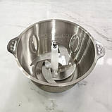 Стаціонарний блендер подрібнювач Rainberg 1300 Вт металевий чопер 2 л з 4 ножами, фото 4