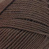 Пряжа Cotton Queen/Коттон Квін, коричневий 0227, Performance, фото 3
