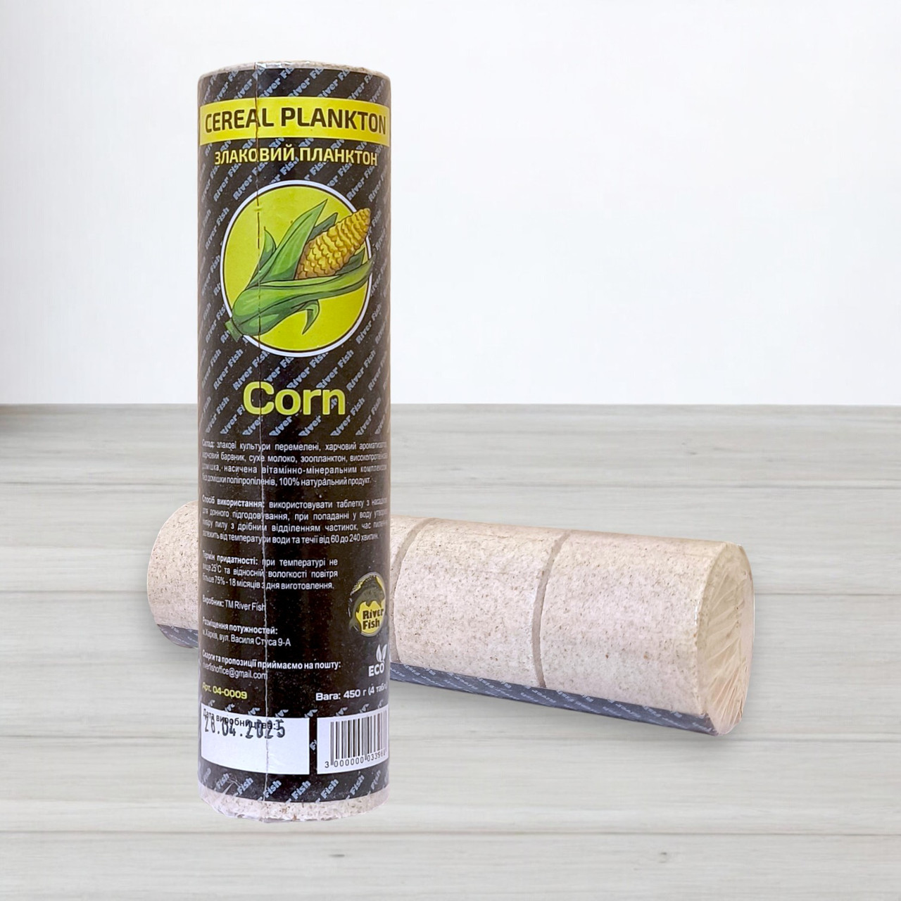 Технопланктон River Fish, 4шт/уп, 450г, Кукурудза (Сorn), фото 1