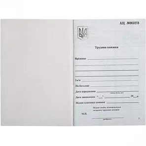 Трудова книжка 3 номер з голограмою Держзнак, фото 4
