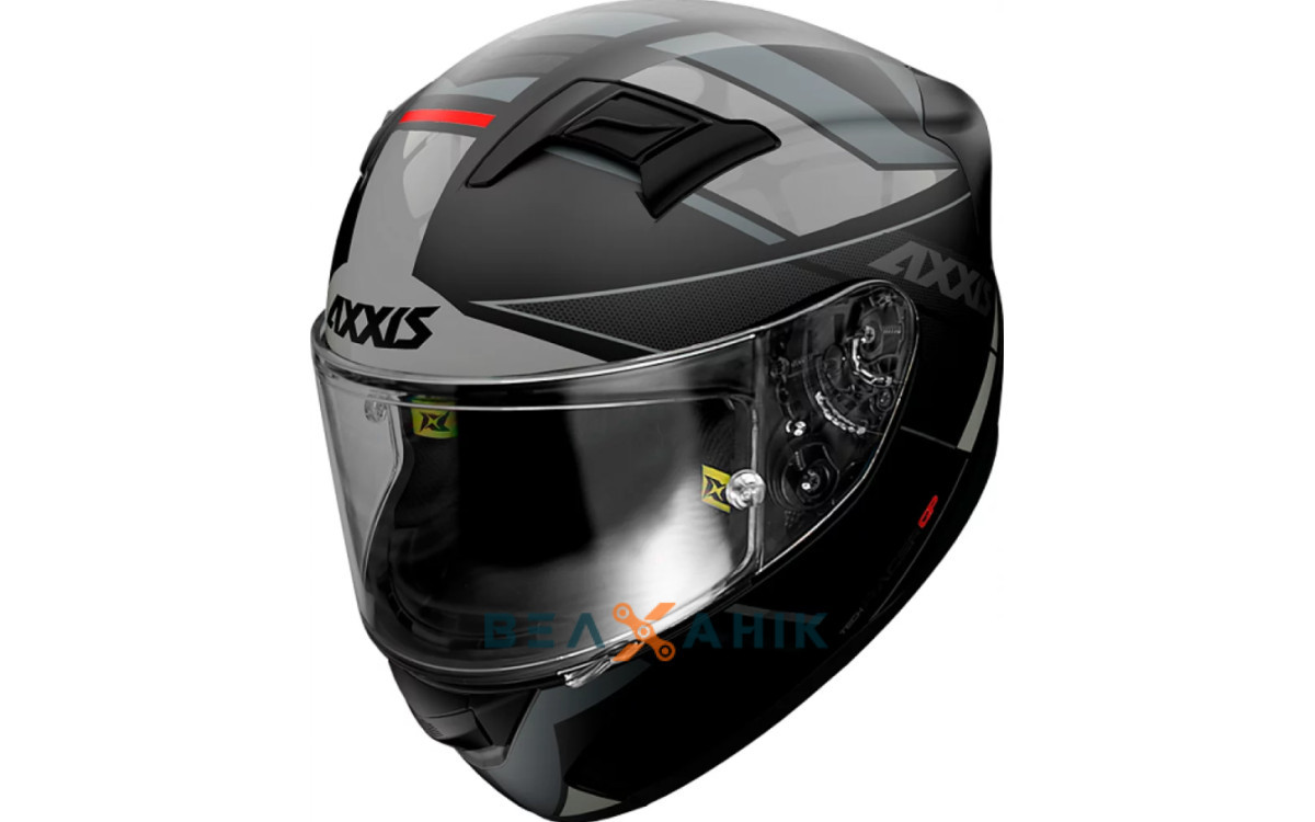 Шолом (інтеграл) AXXIS RACER GP SV FIBER B2 MATT GRAY [XL], фото 1