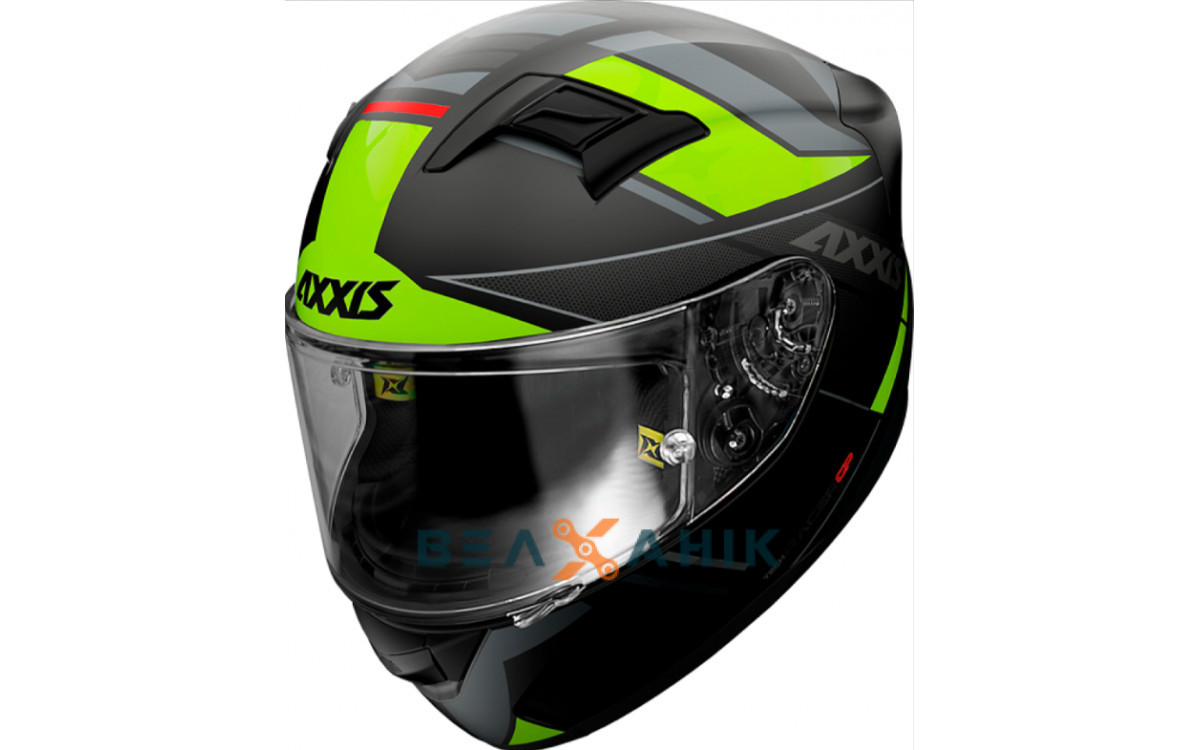 Шолом (інтеграл) AXXIS RACER GP SV FIBER B3 MATT Yellow [L], фото 1