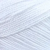 Пряжа Cotton Queen/Коттон Квін, білий 0101, Performance, фото 3
