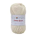 Пряжа Cotton Queen/Коттон Квін, молочний 0102, Performance, фото 2