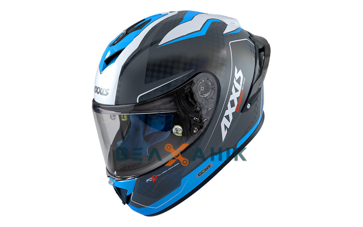 Шолом (інтеграл) AXXIS Cobra Rage A0 Gloss White [XL], фото 1