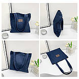 Пулярна в цьому році Нова джинсова сумка через плече сумка для покупок повсякденна сумка, фото 10