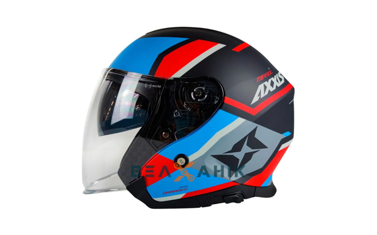 Шолом (напівлицевик) AXXIS MIRAGE SV DAMASKO C7 Matt Blue [M], фото 1