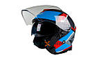 Шолом (напівлицевик) AXXIS MIRAGE SV DAMASKO C7 Matt Blue [M], фото 4