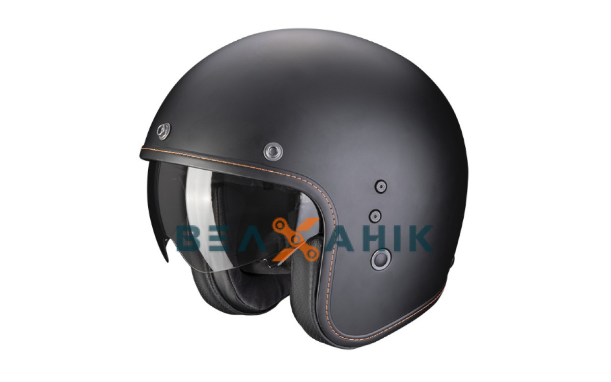 Шолом (напівлицевик) SCORPION BELFAST EVO Matt Black [M], фото 1