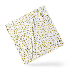 Хустка на голову і шию «Золоті зірки. Паттерн. Gold stars. Pattern»