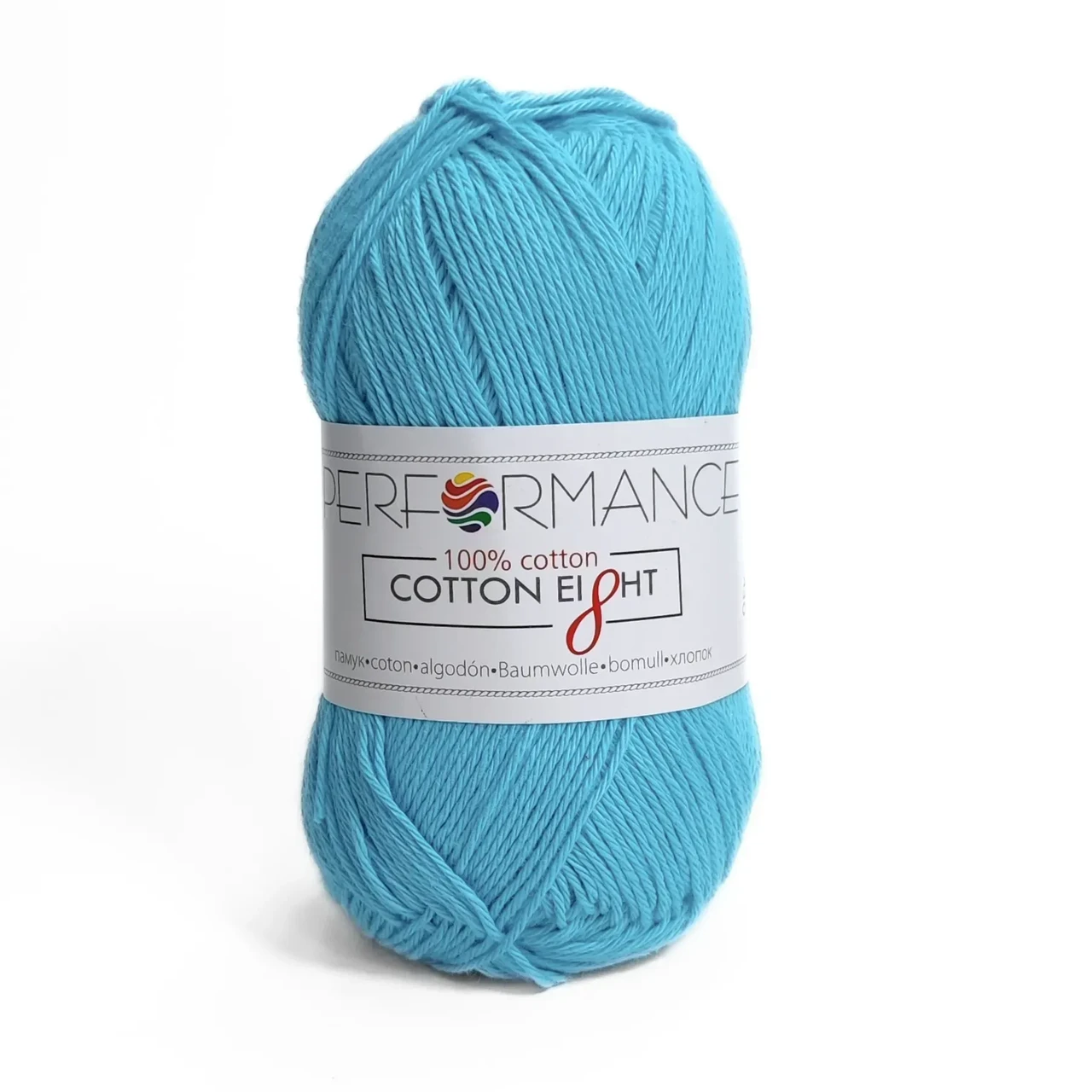 Пряжа Cotton Eight/Коттон Ейт, блакитний 1120, Performance, фото 1