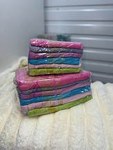 Рушник обличчя матеріал махра розмір 50х90 мікс кольору в пакованні від 6 шт.