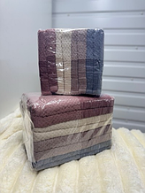 Рушник лицьовий матеріал махра розмір 50х90 мікс кольору в пакованні від 8 шт.