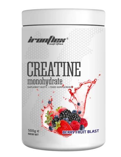Креатин моногидрат IRON FLEX CREATINE 500 грам Смак : Berry fruit blast