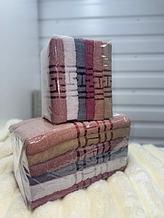 Рушник лицьовий матеріал махра розмір 50х90 мікс кольору в пакованні від 6 шт.