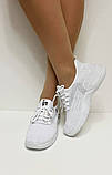 Білі тканинні кеди кросівки жіночі мокасини на гумовій підошві розмір 38, фото 7