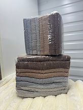 Рушник банний матеріал махра розмір 90-140 мікс кольору в пакованні від 8 шт.