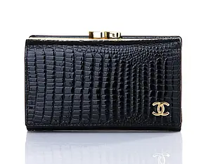 Гаманець жіночий чорний Chanel 9011 BLACK, фото 1