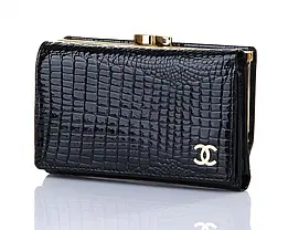 Гаманець жіночий чорний Chanel 9011 BLACK, фото 4