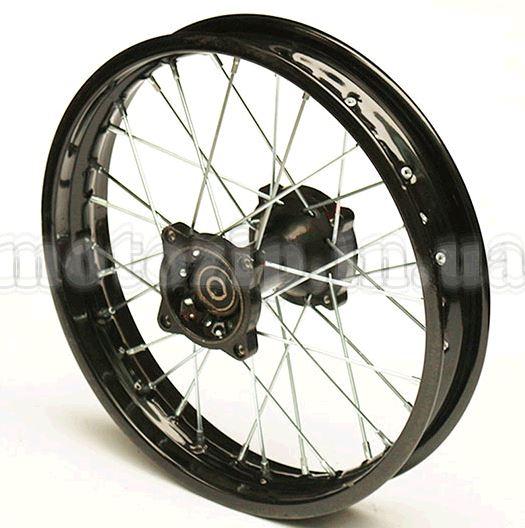 Диск колеса 1 85 * 14 (задний) (спицованый) PITBIKE FLD, фото 1
