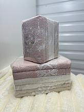 Рушник лицьовий матеріал махра розмір 50х90 мікс кольору в пакованні від 6 шт.