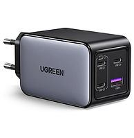 Зарядное устройство Ugreen 3хUSB-C + USB-A серый 65W (X559) EU